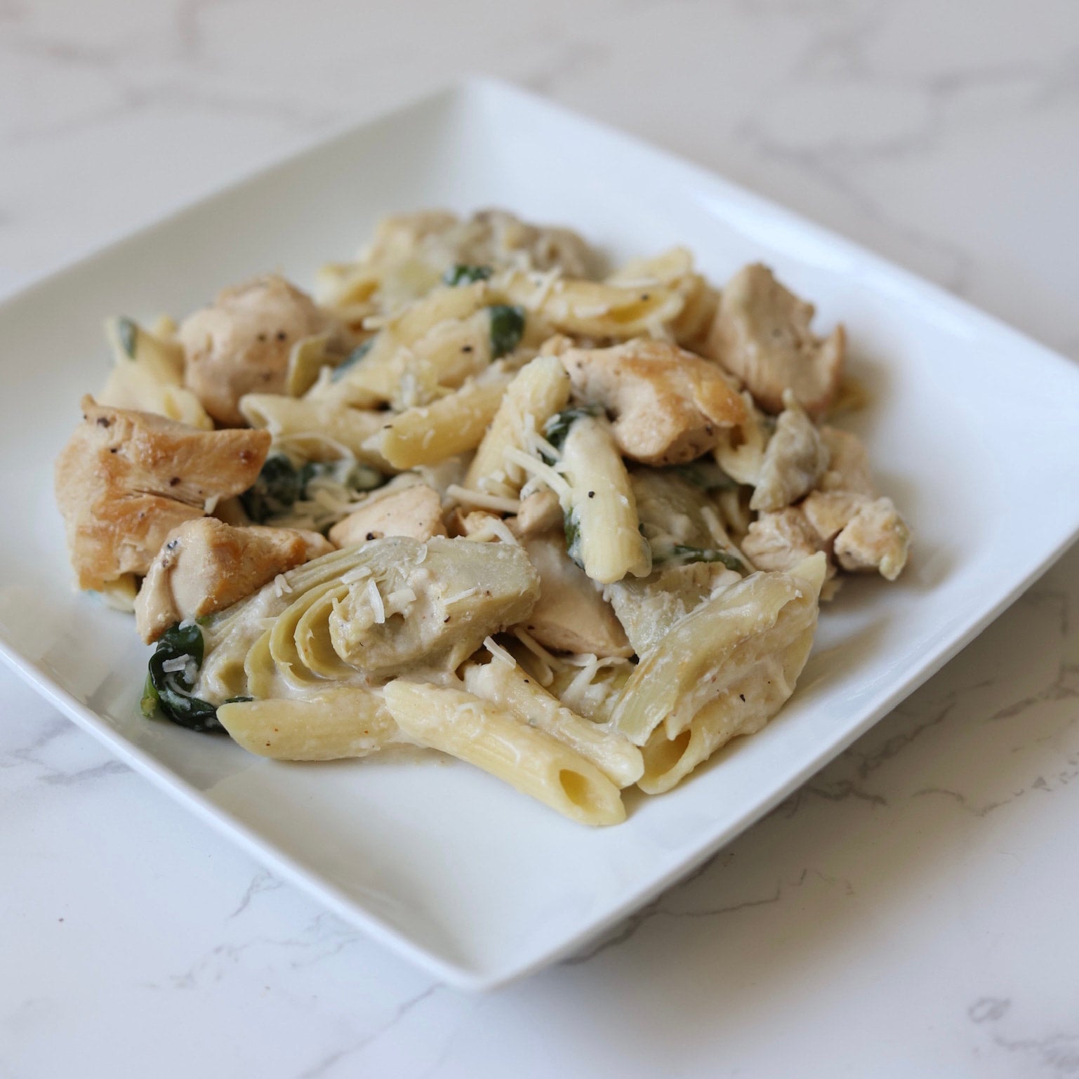 Spinach & Artichoke Pasta Meal Prep on the Fly